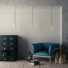 XL elektromos kábel, elektromos kábel 3x0,75. Természetes vászon és nyers pamutszövet borítás. 