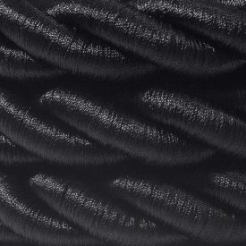 2XL elektromos kábel, elektromos kábel 3x0,75. Fényes fekete szövetborítás. Átmérő 24mm.