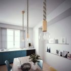 3XL elektromos kábel, elektromos kábel 3x0,75. Természetes vászon és nyers pamutszövet borítás.