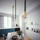 3XL elektromos kábel, elektromos kábel 3x0,75. Fényes sötétzöld szövetborítás. Átmérője 30mm.