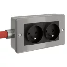 Creative Cables design lámpa Fém burkolatú doboz dupla francia aljzattal a Creative-Tube számára CTBOX-2FRA