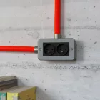 Creative Cables design lámpa Fém burkolatú doboz dupla francia aljzattal a Creative-Tube számára CTBOX-2FRA