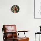 Creative Cables lámpatest Ellepì mini lapos lámpaernyő dzsungelállatokkal „Wildlife Whispers”, 24 cm átmérőjű