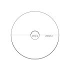 Creative Cables lámpatest Ellepì mini lapos lámpaernyő dzsungelállatokkal „Wildlife Whispers”, 24 cm átmérőjű