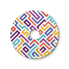   Creative Cables lámpatest Ellepì mini lapos lámpaernyő geometrikus mintákkal „Kaleidoscope”, 24 cm átmérőjű