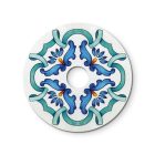 Creative Cables fali lámpa Mini Ellepì „Maioliche” lapos lámpaernyő, ideális függesztett és fali lámpákhoz DD24MA01 kék