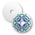 Creative Cables fali lámpa Mini Ellepì „Maioliche” lapos lámpaernyő, ideális függesztett és fali lámpákhoz DD24MA01 kék