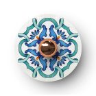 Creative Cables fali lámpa Mini Ellepì „Maioliche” lapos lámpaernyő, ideális függesztett és fali lámpákhoz DD24MA01 kék