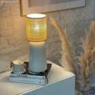 Creative Cables lámpatest Kerámia lámpaernyő Bottle, Materia kollekció EKBOBIAN fehér