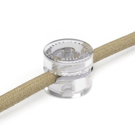 Creative Cables lámpakábel Falra szerelhető univerzális vezetősín nagy keresztmetszetű szövetkábelekhez 3x1 és 3x1,5, FCP02TRAx2