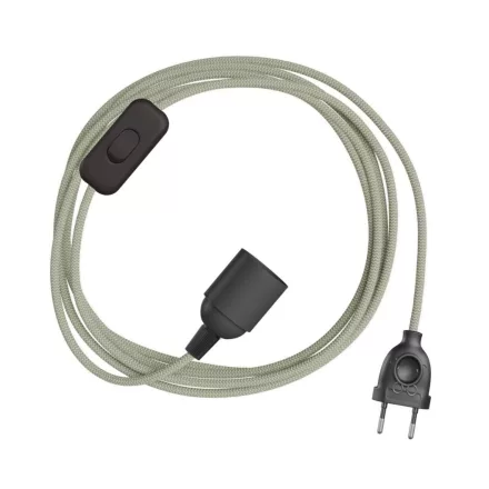 Creative Cables textil lámpakábel SnakeBis Zig-Zag FIN142PNLI18RD72