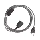 Creative Cables textil lámpakábel SnakeBis Zig-Zag FIN142PNLI18RZ04