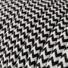 Creative Cables textil lámpakábel SnakeBis Zig-Zag FIN142PNLI18RZ04