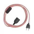 Creative Cables textil lámpakábel SnakeBis Zig-Zag FIN142PNLI18RZ09