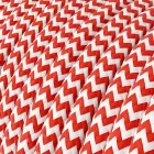 Creative Cables textil lámpakábel SnakeBis Zig-Zag FIN142PNLI18RZ09