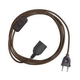   Creative Cables textil lámpakábel SnakeBis Zig-Zag FIN142PNLI18RZ24