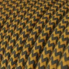 Creative Cables textil lámpakábel SnakeBis Zig-Zag FIN142PNLI18RZ27
