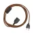 Creative Cables textil lámpakábel SnakeBis Twisted – Kábelezés lámpafoglalattal és sodrott textilkábelekkel FIN142PNLI18TC23