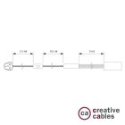 Creative Cables textil lámpakábel SnakeBis Chord FIN272L1INBCLS24-20