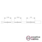 Creative Cables textil lámpakábel SnakeBis Chord FIN272L3EUNCLS24-22-L