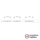 Creative Cables textil lámpakábel SnakeBis Chord FIN272L3EUNCLS24-22