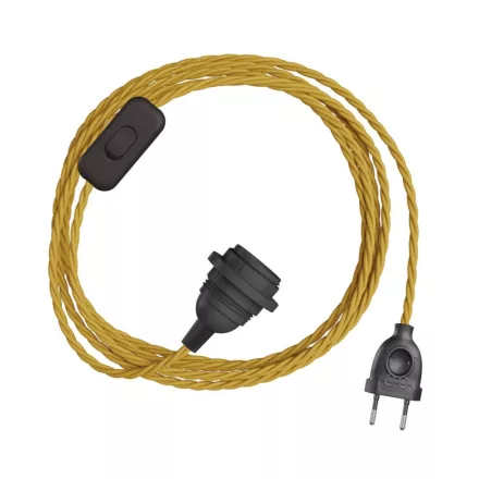 Creative Cables lámpatest SnakeBis Twisted lámpaernyőhöz FIN272PNTF30TM25