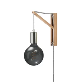 Creative Cables fali lámpa Fém fali lámpa dugóval