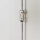 Creative Cables fali lámpa Fém fali lámpa dugóval