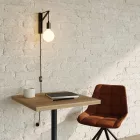 Creative Cables fali lámpa Fém fali lámpa dugóval