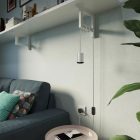 Creative Cables spotlámpa Mini Spotlight GU1d0 lámpa SnakeBis vezetékekkel FINGUTISINNRM03-L