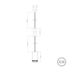 Creative Cables spotlámpa Mini Spotlight GU1d0 lámpa SnakeBis vezetékekkel FINGUVNEUNRM04-L