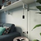 Creative Cables spotlámpa Mini Spotlight GU1d0 lámpa SnakeBis vezetékekkel FINGUVNINNRM04-L