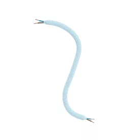   Creative Cables design lámpa Creative Flex rugalmas cső, bébi kék RM76 textil béléssel FLEX30RM76