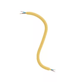   Creative Cables design lámpa Creative Flex rugalmas cső mustár színű RM79 textil béléssel FLEX30RM79