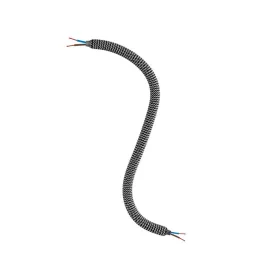   Creative Cables design lámpa Creative Flex rugalmas cső, vasfekete RZ30 szövet borítással FLEX30RZ30