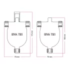 Creative Cables kültéri lámpa EIVA-3, 3-utas kültéri IP65 bepattintható csatlakozó a Modulair rendszerhez
