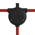 Creative Cables kültéri lámpa Eiva-3, akár 3 csatlakozási lehetőség kültéri használatra, IP65 besorolás GTPNEIVA fekete