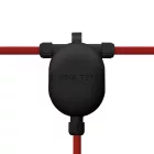 Creative Cables kültéri lámpa EIVA-3, 3-utas kültéri IP65 bepattintható csatlakozó a Modulair rendszerhez fekete