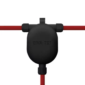   Creative Cables kültéri lámpa EIVA-3, 3-utas kültéri IP65 bepattintható csatlakozó a Modulair rendszerhez fekete