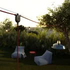 Creative Cables kültéri lámpa EIVA-3, 3-utas kültéri IP65 bepattintható csatlakozó a Modulair rendszerhez fekete
