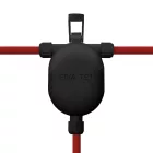 Creative Cables kültéri lámpa EIVA-3, 3-utas kültéri IP65 bepattintható csatlakozó a Modulair rendszerhez fekete
