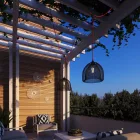 Creative Cables kültéri lámpa Eiva-3, akár 3 csatlakozási lehetőség kültéri használatra, IP65 besorolás GTPNEIVA fekete