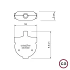 Creative Cables kültéri lámpa Eiva-3, akár 3 csatlakozási lehetőség kültéri használatra, IP65 besorolás GTPVEEIVA zöld