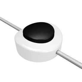   Creative Cables kapcsoló Beépített egypólusú lábkapcsoló Creative Switch fehér INTPEDMBIANER