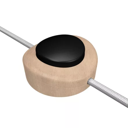Creative Cables kapcsoló Beépített egypólusú lábkapcsoló Creative Switch bükkfa színű INTPEDMLWNER