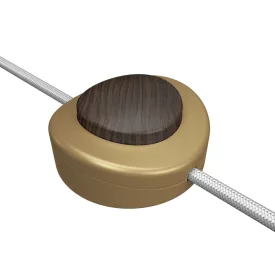   Creative Cables kapcsoló Beépített egypólusú lábkapcsoló Creative Switch szatén bronz INTPEDMOTSLEG