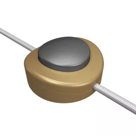   Creative Cables kapcsoló Beépített egypólusú lábkapcsoló Creative Switch szatén bronz INTPEDMOTSTIS