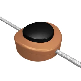   Creative Cables kapcsoló Beépített egypólusú lábkapcsoló Creative Switch szatén réz INTPEDMRASLEG