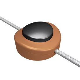   Creative Cables kapcsoló Beépített egypólusú lábkapcsoló Creative Switch szatén réz INTPEDMRASNER