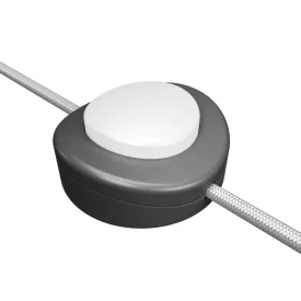   Creative Cables kapcsoló Beépített egypólusú lábkapcsoló Creative Switch szatén titán INTPEDMTISBIA